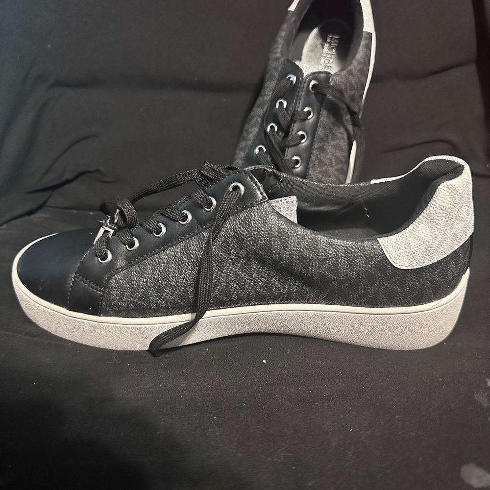 Michael Kors Black and Silver Sneakers